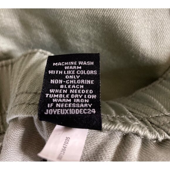 Stitch Star Womens Elastic Waist Drawstring Shorts Size 2X Green Cotton Blend - Picture 10 of 10